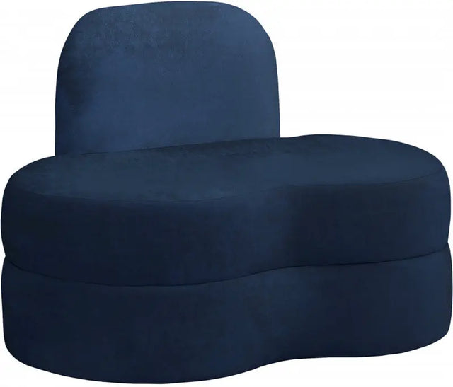 Meridian Furniture - Mitzy Velvet Chair In Navy - 606Navy-C