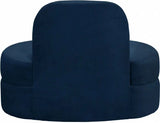 Meridian Furniture - Mitzy Velvet Chair In Navy - 606Navy-C