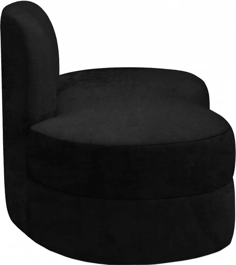 Meridian Furniture - Mitzy Velvet Loveseat In Black - 606Black-L