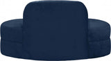 Meridian Furniture - Mitzy Velvet Loveseat In Navy - 606Navy-L