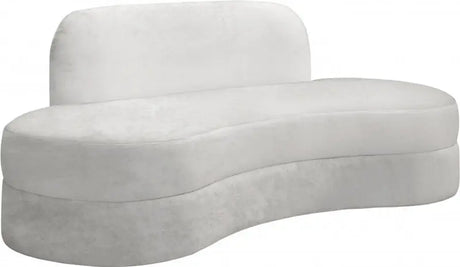 Meridian Furniture - Mitzy Velvet Sofa In Cream - 606Cream-S