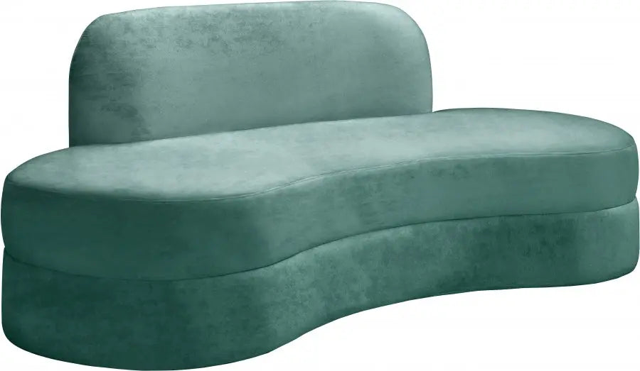 Meridian Furniture - Mitzy Velvet Sofa In Mint - 606Mint-S