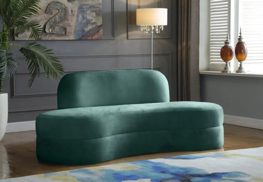 Meridian Furniture - Mitzy Velvet Sofa In Mint - 606Mint-S