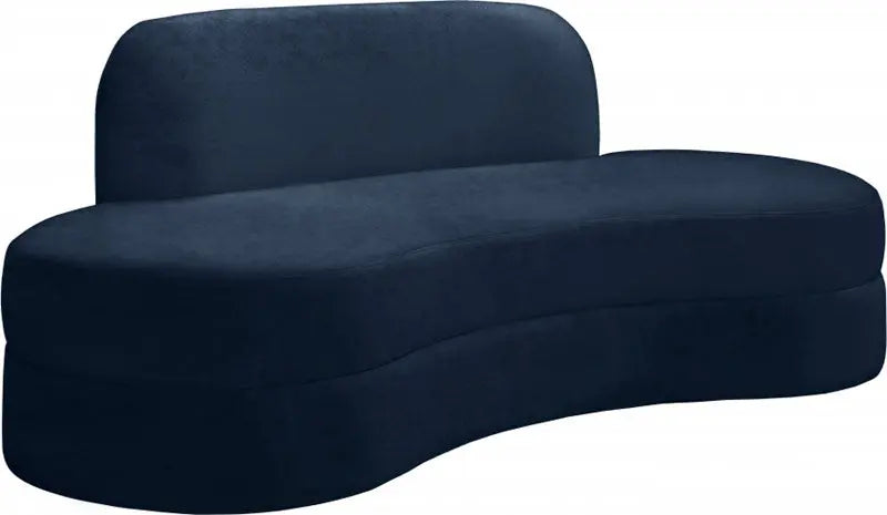 Meridian Furniture - Mitzy Velvet Sofa In Navy - 606Navy-S