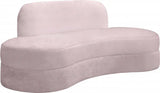 Meridian Furniture - Mitzy Velvet Sofa In Pink - 606Pink-S