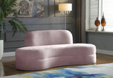 Meridian Furniture - Mitzy Velvet Sofa In Pink - 606Pink-S