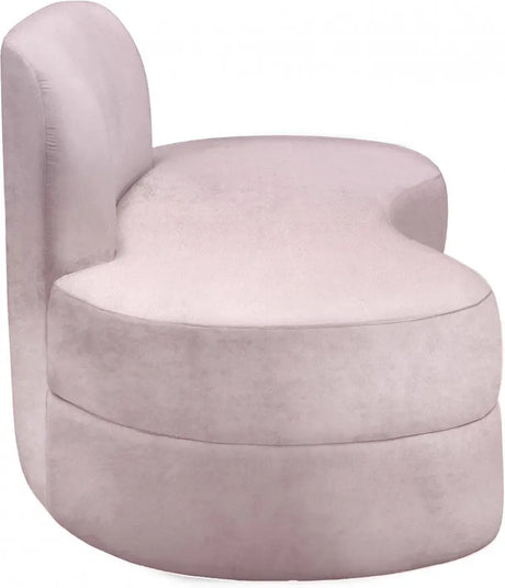 Meridian Furniture - Mitzy Velvet Sofa In Pink - 606Pink-S