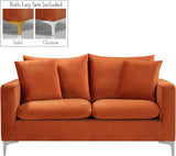 Meridian Furniture - Naomi 3 Piece Living Room Set In Cognac - 633Cognac-S-3Set