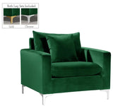 Meridian Furniture - Naomi 3 Piece Living Room Set In Green - 633Green-S-3Set