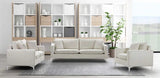 Meridian Furniture - Naomi Velvet Chair In Cream - 633Cream-C
