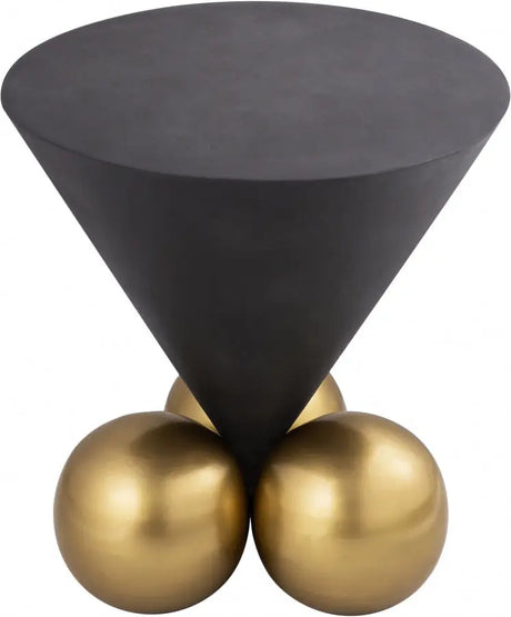 Meridian Furniture - Naples End Table In Brushed Brass - 265-E