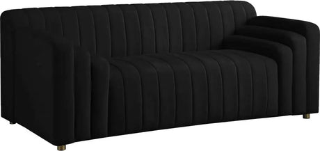 Meridian Furniture - Naya 3 Piece Living Room Set In Black - 637Black-S-3Set