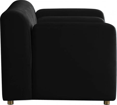 Meridian Furniture - Naya 3 Piece Living Room Set In Black - 637Black-S-3Set