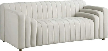 Meridian Furniture - Naya 3 Piece Living Room Set In Cream - 637Cream-S-3Set