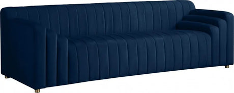 Meridian Furniture - Naya 3 Piece Living Room Set In Navy - 637Navy-S-3Set