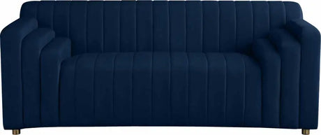 Meridian Furniture - Naya 3 Piece Living Room Set In Navy - 637Navy-S-3Set