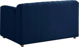 Meridian Furniture - Naya 3 Piece Living Room Set In Navy - 637Navy-S-3Set