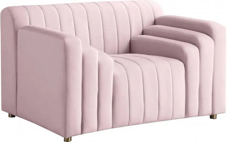 Meridian Furniture - Naya 3 Piece Living Room Set In Pink - 637Pink-S-3Set