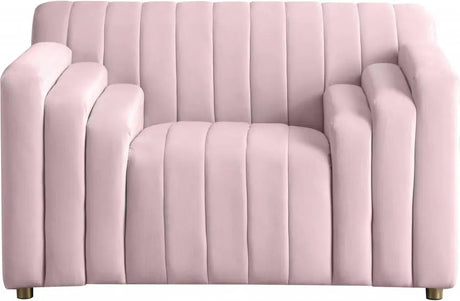 Meridian Furniture - Naya 3 Piece Living Room Set In Pink - 637Pink-S-3Set