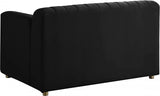 Meridian Furniture - Naya Velvet Chair In Black - 637Black-C