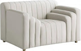Meridian Furniture - Naya Velvet Chair In Cream - 637Cream-C