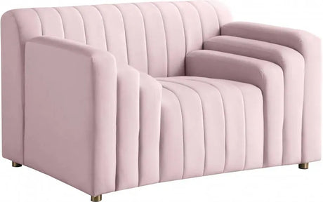 Meridian Furniture - Naya Velvet Chair In Pink - 637Pink-C