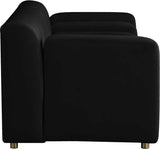 Meridian Furniture - Naya Velvet Loveseat In Black - 637Black-L