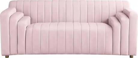 Meridian Furniture - Naya Velvet Loveseat In Pink - 637Pink-L