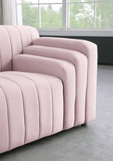 Meridian Furniture - Naya Velvet Loveseat In Pink - 637Pink-L