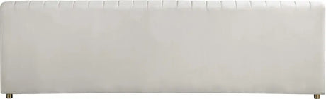 Meridian Furniture - Naya Velvet Sofa In Cream - 637Cream-S