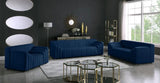 Meridian Furniture - Naya Velvet Sofa In Navy - 637Navy-S