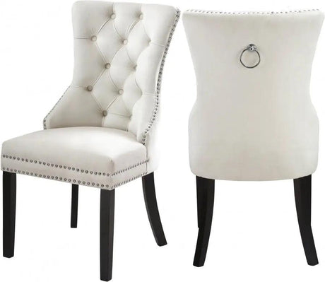 Meridian Furniture - Nikki Dining Chair In Cream (Set Of 2) - 740Cream-C