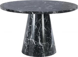 Meridian Furniture - Omni 48" Dining Table In Black - White - 922-T