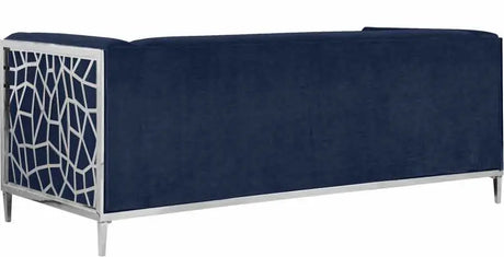 Meridian Furniture - Opal Velvet Sofa In Navy - 672Navy-S