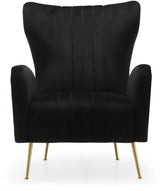 Meridian Furniture - Opera Velvet Accent Chair In Black - 532Black