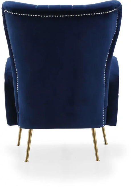 Meridian Furniture - Opera Velvet Accent Chair In Navy - 532Navy