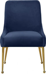 Meridian Furniture - Owen Velvet Dining Chair Set Of 2 In Navy - 744Navy