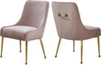 Owen Velvet Dining Chair Set Of 2 In Pink - 744Pink | Meridian