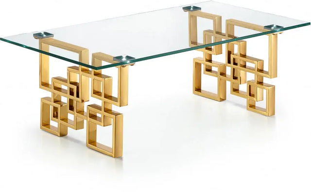 Meridian Furniture - Pierre Coffee Table In Gold - 214-C