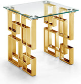 Meridian Furniture - Pierre End Table In Gold - 214-E