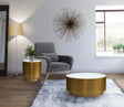 Presley 3 Piece Occasional Table Set In Gold - 209-3Set | Meridian - sold by Home Elegance USA