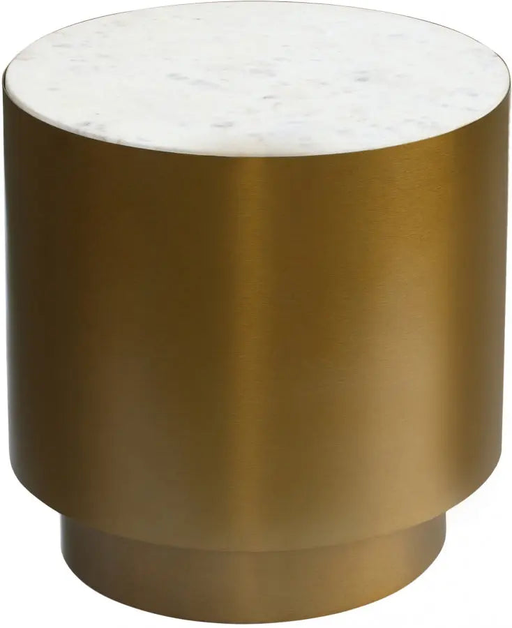 Meridian Furniture - Presley End Table In Gold - 209-E