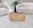 Priya Coffee Table In Gold - 224Gold-C | Meridian