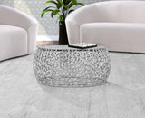 Meridian Furniture - Priya Coffee Table In Silver - 224Silver-C