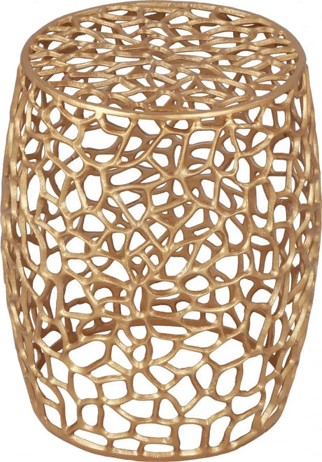 Meridian Furniture - Priya End Table In Gold - 224Gold-E