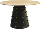 Meridian Furniture - Raven Dining Table In Black - Gold - 957-T