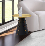 Meridian Furniture - Raven End Table In Brushed Gold - 257-Et