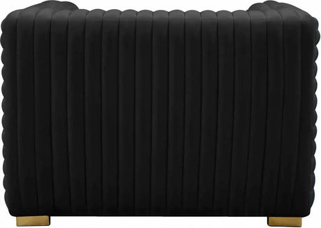 Meridian Furniture - Ravish Velvet Chair In Black - 640Black-C