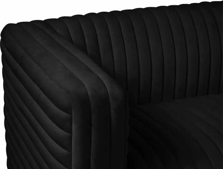 Meridian Furniture - Ravish Velvet Chair In Black - 640Black-C