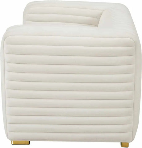 Meridian Furniture - Ravish Velvet Chair In Cream - 640Cream-C